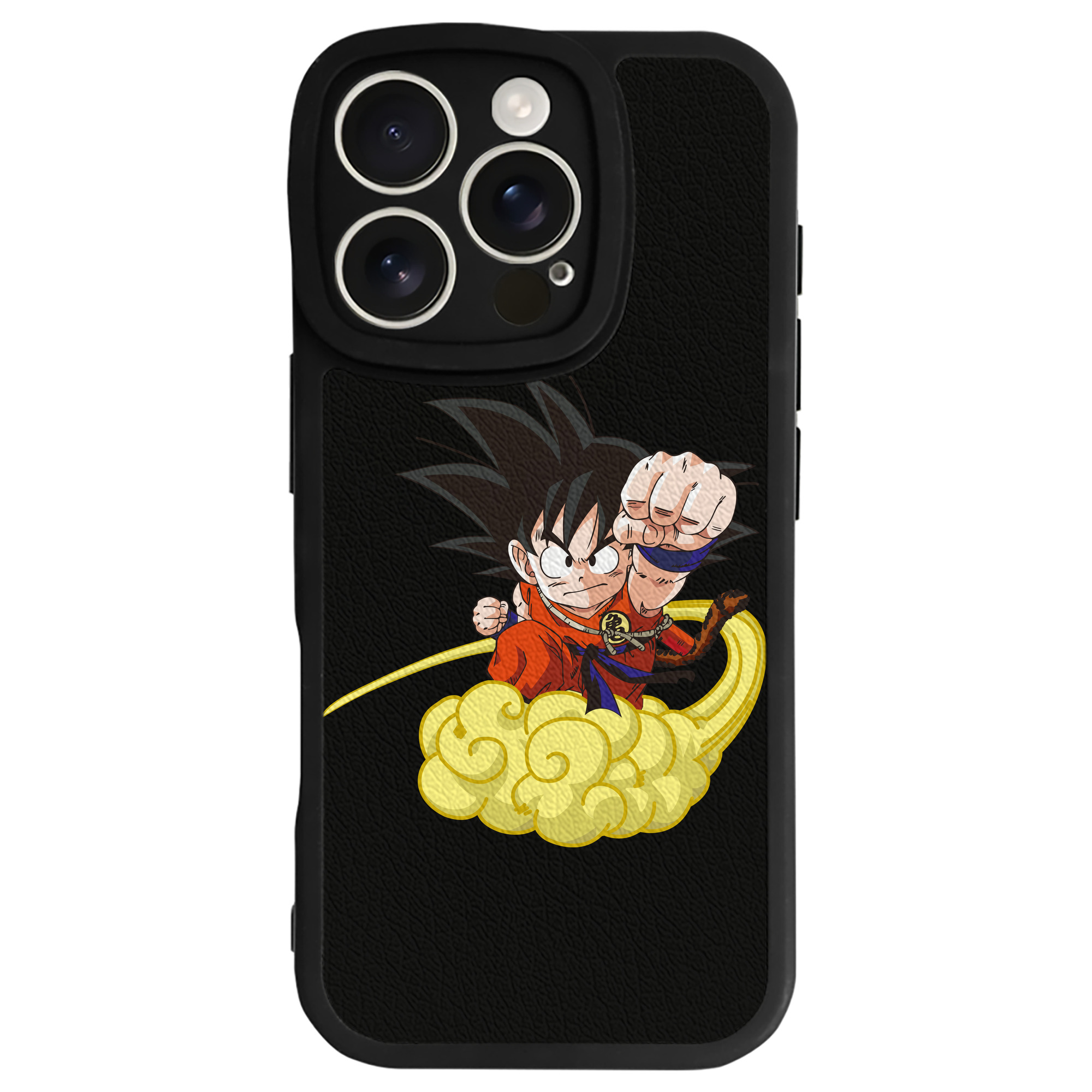 （画像用） ドラゴンボール 孫悟空（そん ごくう）Son Goku カカロット DRAGON BALL Kakarotto 【iPhone 16シリーズ対応】シリコンスマホケース（レザー調） 材質：シリコン